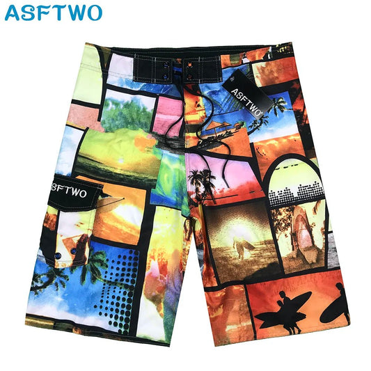Men's Relaxed-Fit Elastic-Waist Swim Shorts - Chrissy's Eye