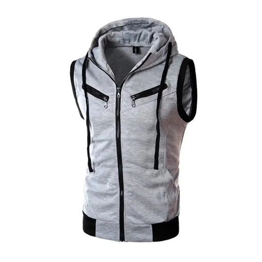 Spring Sweater Vest Men's No Sleeve Retro Casual Knitted Pullover Men Wild Slim Knitting Sweaters Mens Clothes - Chrissy's Eye