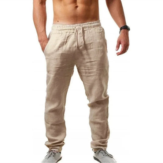 Men's Casual Pants Summer Male Breathable High Quality Trousers Sweatpants Solid Color Fitness Pants Jogging Fitness Streetwear - Chrissy's Eye