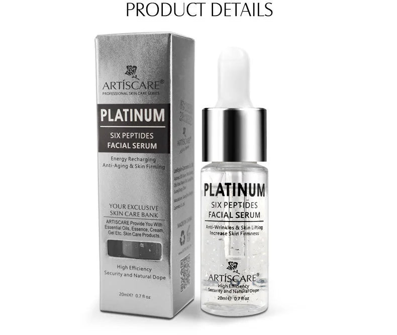 ARTISCARE Nicotinamide + Platinum + 24k Gold Six Peptides Serum 3pcs Moisturizing Smoothing Essence for Face Care - Chrissy's Eye