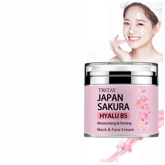 Japan Sakura Essence Cream, Sakura Tone Up Cream with Hyaluronic Acid, - Chrissy's Eye