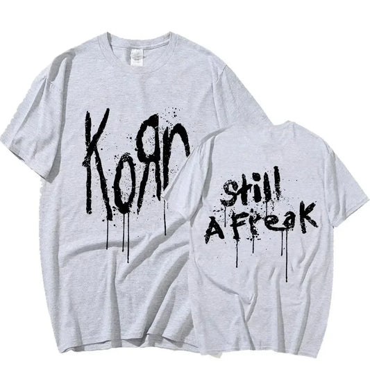 Korn Music Concert Rock Band WORLD TOUR Men Women Hip Hop Tee Short Sleeve Tshirt Summer Oversized T-shirts Tops - Chrissy's Eye