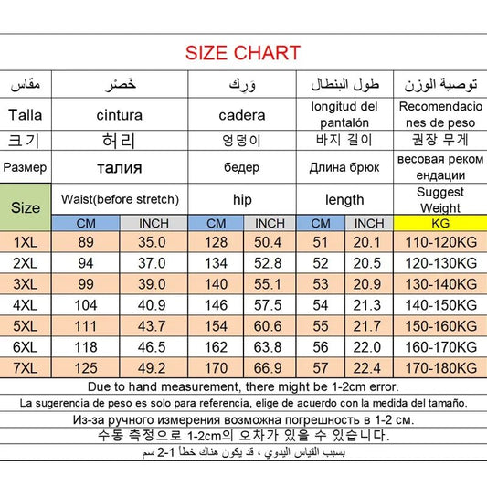 Men Plus Size Casual Shorts 6XL 7XL Big Size Gym Shorts Men Stretchy Summer Beach Short Pants Quick Dry Breathable Male Clothes - Chrissy's Eye