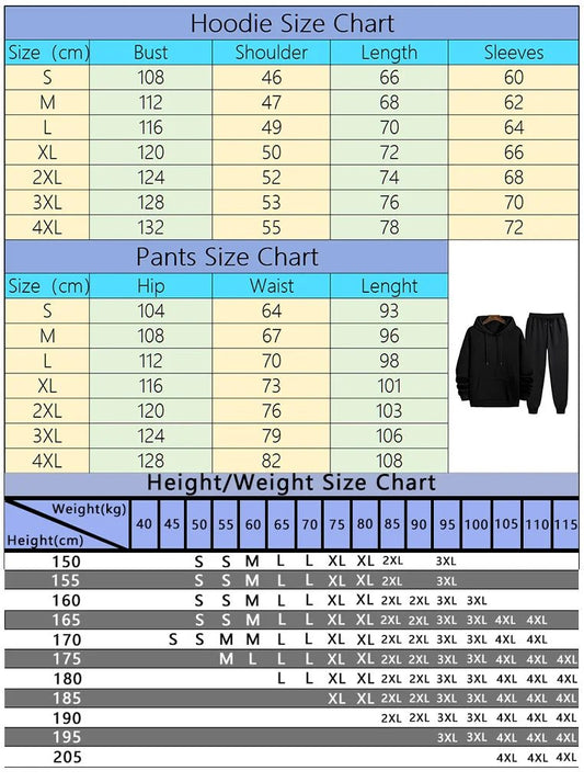 2025 Fashion Men's Tracksuit Set Hoodie and Joggers Urban Streetwear Style Autumn Winter Home Outdoor Comfort Warm Casual Outfit - Chrissy's Eye