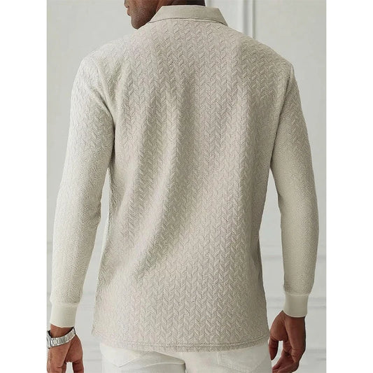 Men Long Sleeve Polo Shirt High Quality Male Clothing Office Polos T-shirt Business Poloshirt Casual Fashion Polo T Shirt Men - Chrissy's Eye