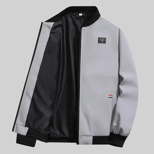 Man Leisure Jacket New Spring Autumn Solid Color And Comfortable Zipper Style Fashion Windproof Jacket - Chrissy's Eye
