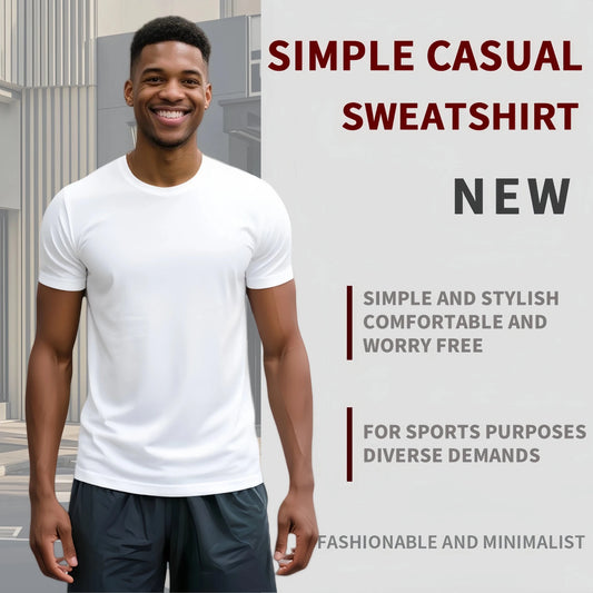 5Pcs Men's Quick Dry Basic Short Sleeve Gym Running Street Outdoor Exercise Sport Shirt Tops Lightweight - Chrissy's Eye