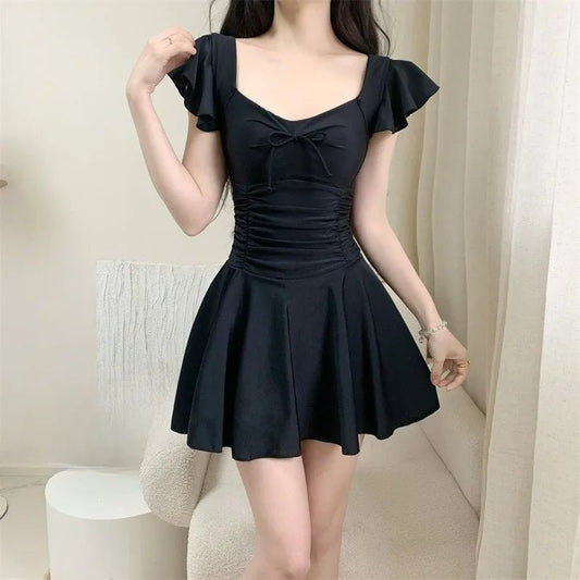 Womens 2025 Swimwear Slimming Cover Belly Conservative Dress Style Beach Vacation Hot Spring Pure Elegant Comfort Fit - Chrissy's Eye