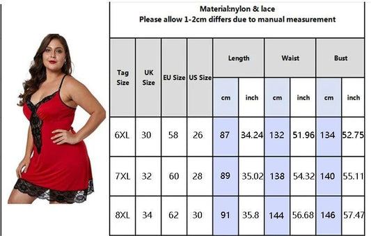 Women Spaghetti Straps Nightgowns Lace Sexy Sleepdress Plus Size Nightdress Satin Lingerie Sets Women's Pajamas Home Clothes - Chrissy's Eye