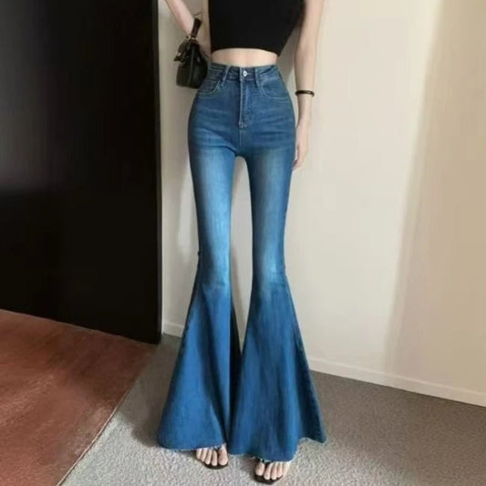 Women's Vintage Slim Skinny Jeans Tight Flare Jeans - Chrissy's Eye