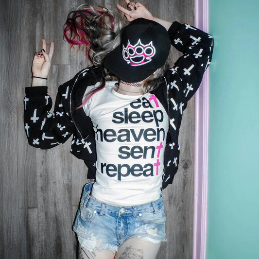 Emo Style Letter Printing Baby Tees Street-wear Aesthetic Graphic Slim Tees Tops Punk Gothic Printing Sexy Women Clothes 90s - Chrissy's Eye