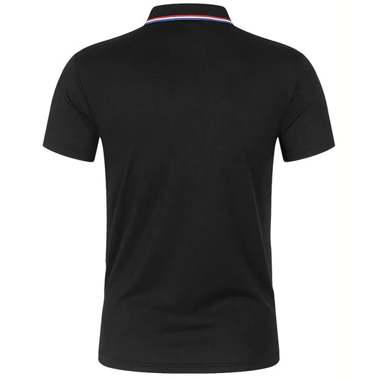 Men's Summer Casual Breathable Comfortable Polo Shirt Men's Solid Color High Quality Short Sleeve T-Shirt - Chrissy's Eye