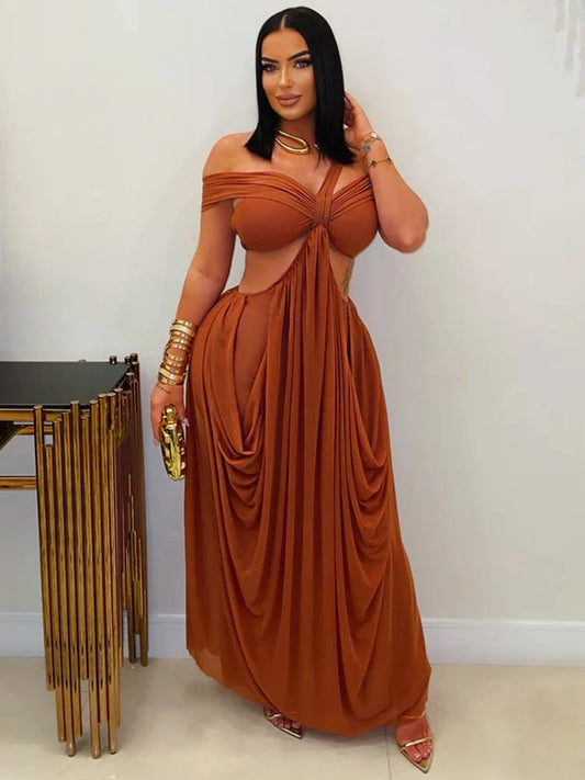 Women's Cut Out Layered Irregular Party Dresses Special Occasion Outfits Loose Night Clubwear - Chrissy's Eye