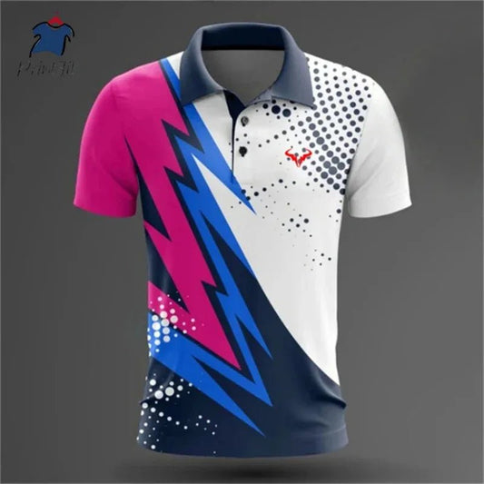 Summer polo shirts, golf shirts, buttoned breathable, quick-drying, sweat-absorbing short-sleeved men's clothing, summer sports - Chrissy's Eye
