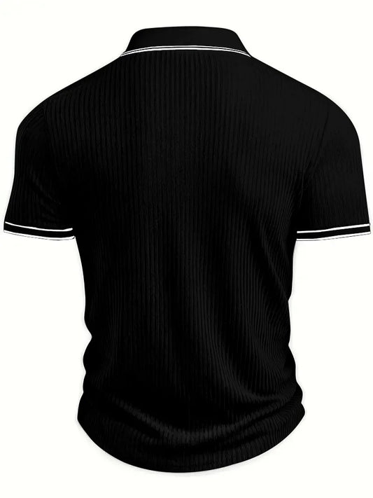 New Men's Polo Short-sleeved Shirt Solid Color For Men Business Casual And Trendy Summer New Men's Short-sleeved Polo Shirt - Chrissy's Eye
