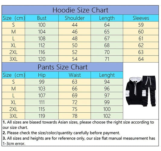 Hot Sales Mens Tracksuit Trend Printed Single Piece Sweatshirts Sweatpants Casual Hoodie Pants Office Home Quality Mens Clothing - Chrissy's Eye