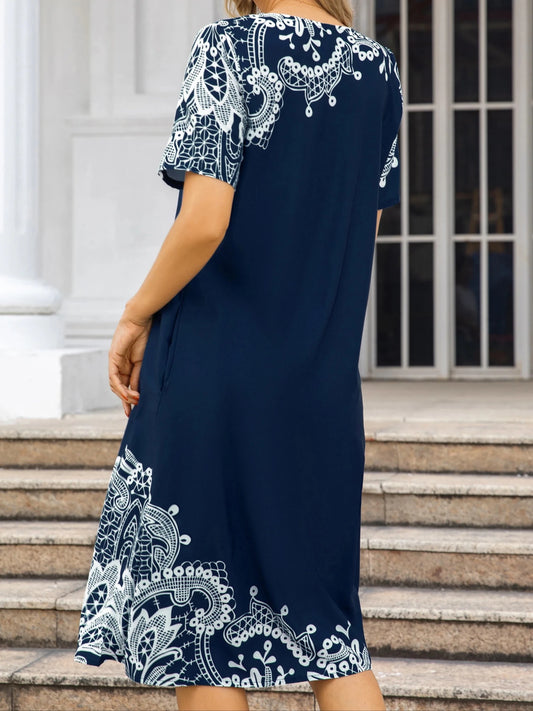 Plus Size Fashion Elegant Women Dress Loose Casual Dress Women Dress New Temperament - Chrissy's Eye