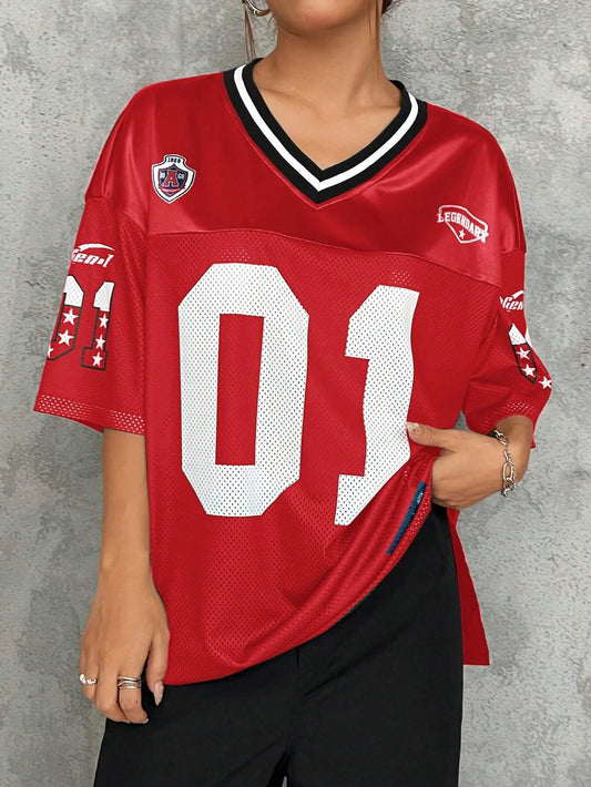 Women's Loose Breathable Quick Drying Jersey T-Shirt - Chrissy's Eye