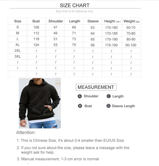 Men's top men's long sleeved round neck loose plus size autumn and winter hooded sweatshirt T-shirt top - Chrissy's Eye