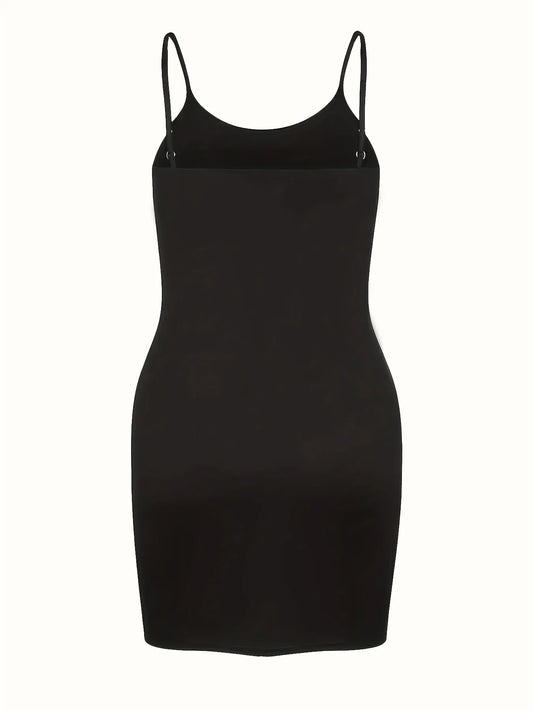 Plus Size Women's Basic Halter Vest Long Fashion Dress - Chrissy's Eye