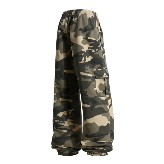 Men's Camouflage Cargo Pants Sweatpants Outdoor Bunched Long Trousers Casual Autumn Multi-Pocket Durable Workwear Male Trouser - Chrissy's Eye