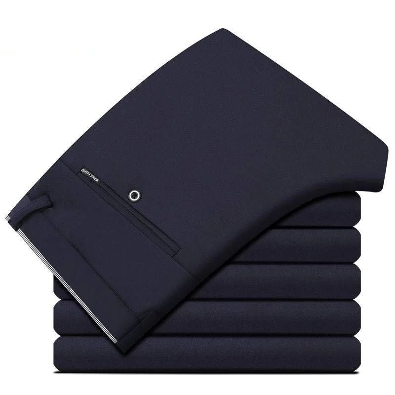 Spring Autumn Mens Business Suit Pants Male Summer Thin Formal Solid Long Dress Straight Baggy Office Trousers Drop Shipping - Chrissy's Eye