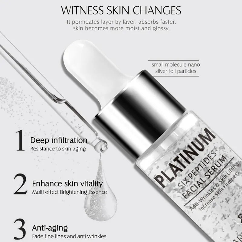 ARTISCARE Nicotinamide + Platinum + 24k Gold Six Peptides Serum 3pcs Moisturizing Smoothing Essence for Face Care - Chrissy's Eye