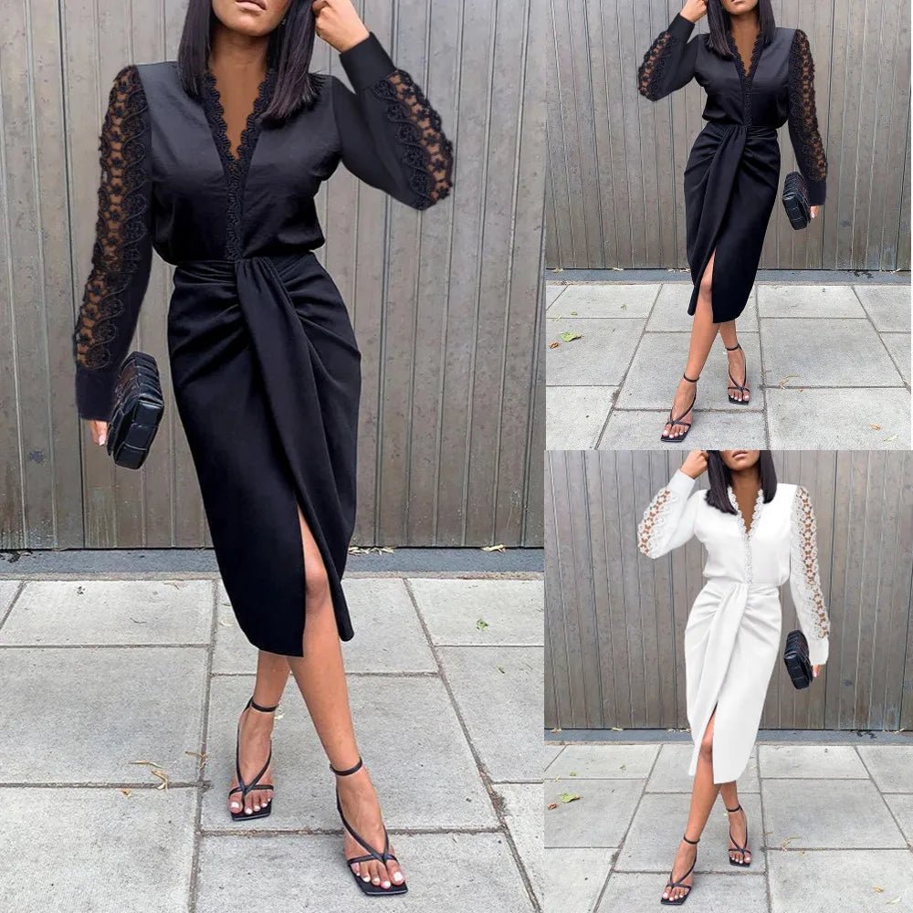 Summer Shirt Dress Women Casual Turn Down Collar Short Sleeve Button Beach Holiday Dresses - Chrissy's Eye