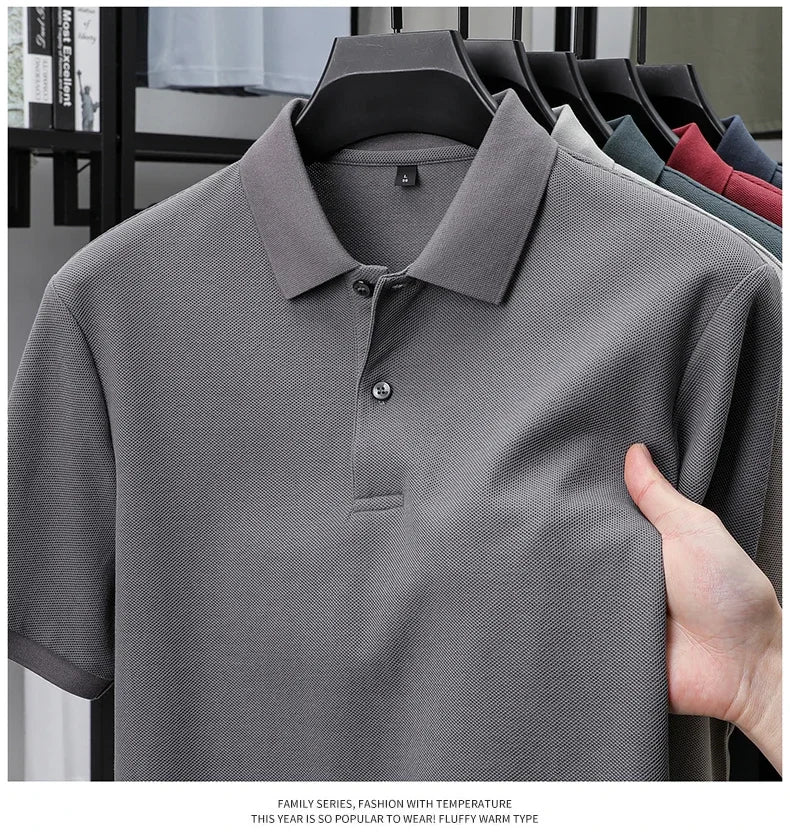 Men's 100% Cotton Polo Shirt -Breathable, 19 Colors, Silk-Like Finish - Chrissy's Eye