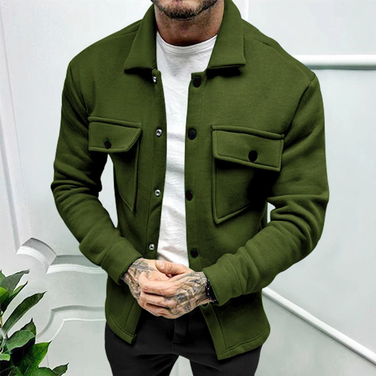 2024 Cross Border Winter New Men's Fleece Jacket Fashion Casual Jacket - Chrissy's Eye