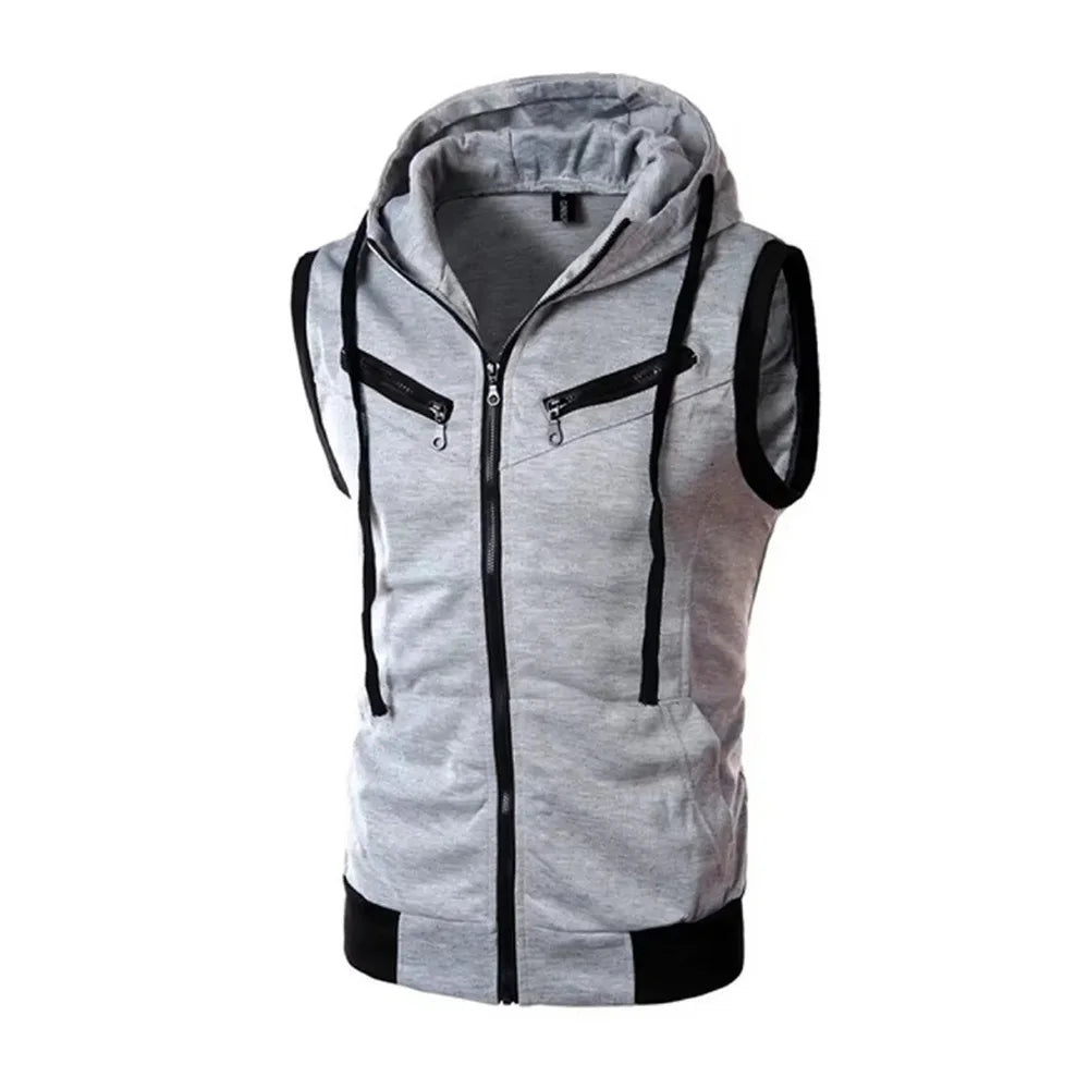 Spring Sweater Vest Men's No Sleeve Retro Casual Knitted Pullover Men Wild Slim Knitting Sweaters Mens Clothes - Chrissy's Eye