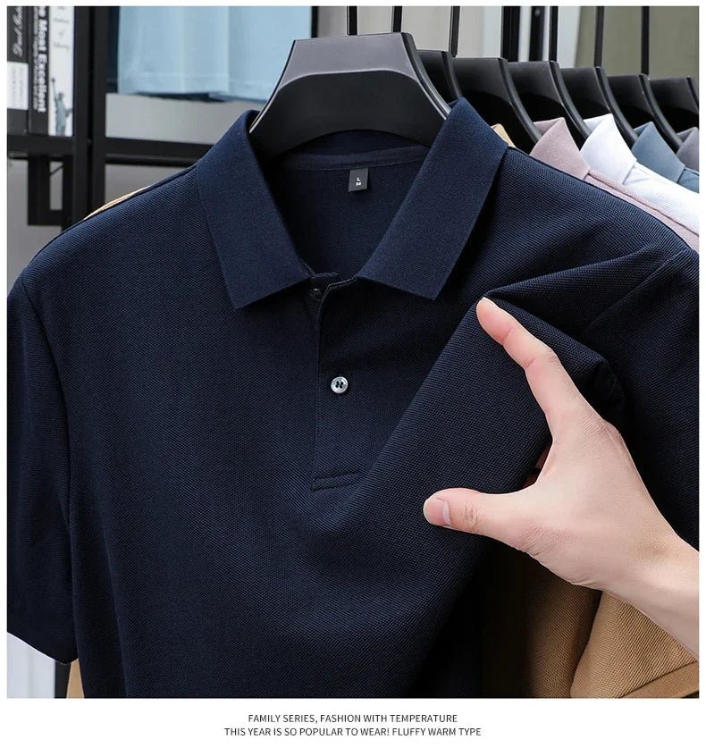 Men's 100% Cotton Polo Shirt -Breathable, 19 Colors, Silk-Like Finish - Chrissy's Eye