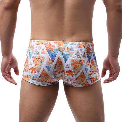 Men's Swimming Boxers, Shorts, Swimsuit, Low Waist Swim Trunks - Chrissy's Eye