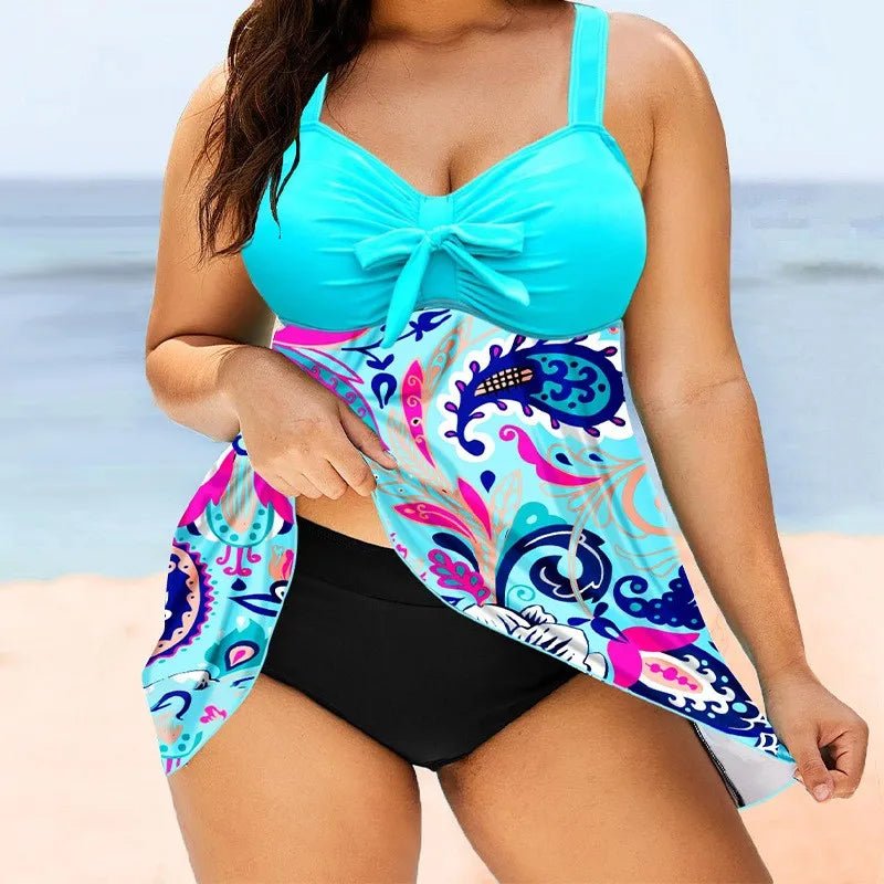 Women'S Large Size Printed Swimsuit Cherry Conservative Underwire Swimsuit Tops For Women Large Bust Womens Swimsuit Bottoms - Chrissy's Eye