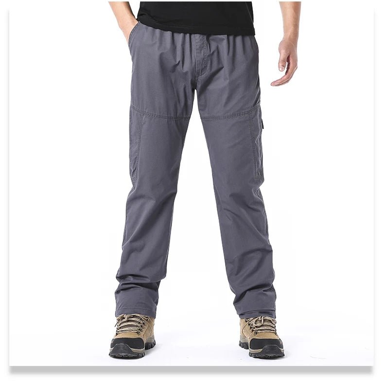 High Quality Men's Cotton Cargo Pants Casual Multiple Pocket Tacitcal Pants Spring Autumn Outdoor Camping Hiking Work Pants - Chrissy's Eye