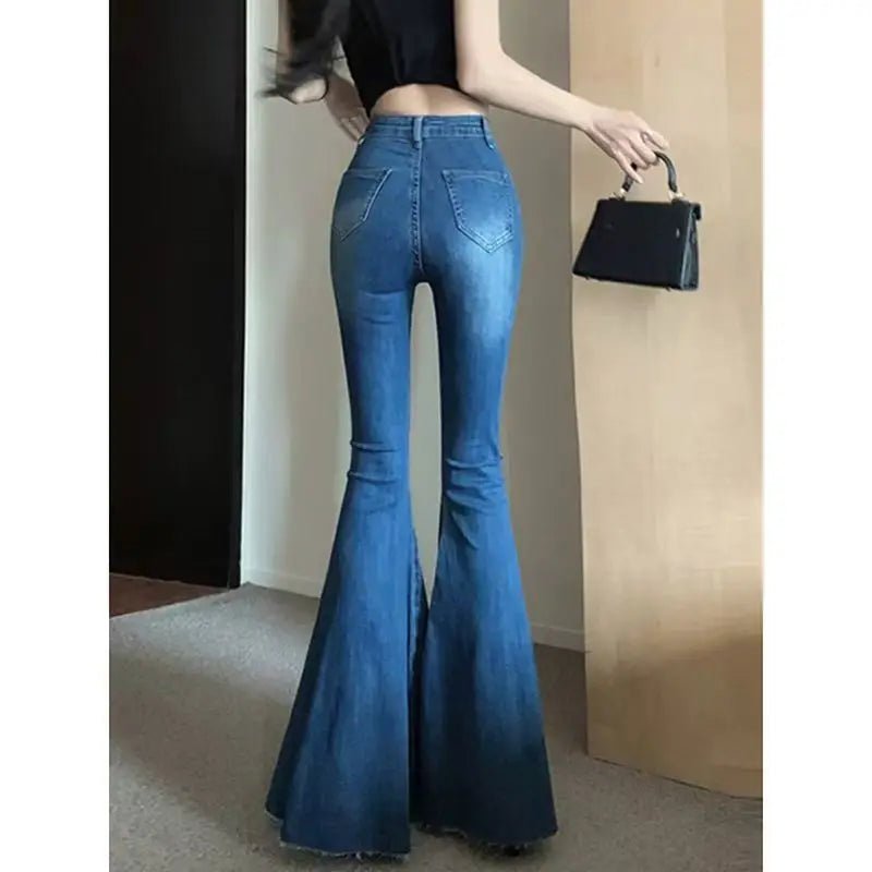 Women's Vintage Slim Skinny Jeans Tight Flare Jeans - Chrissy's Eye