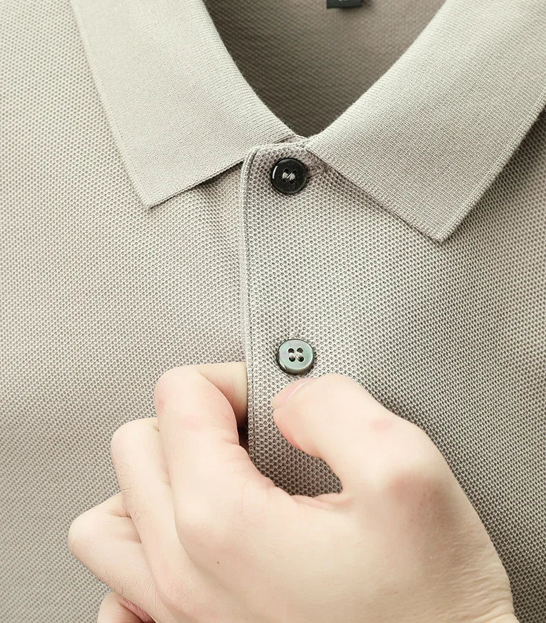 Men's 100% Cotton Polo Shirt -Breathable, 19 Colors, Silk-Like Finish - Chrissy's Eye