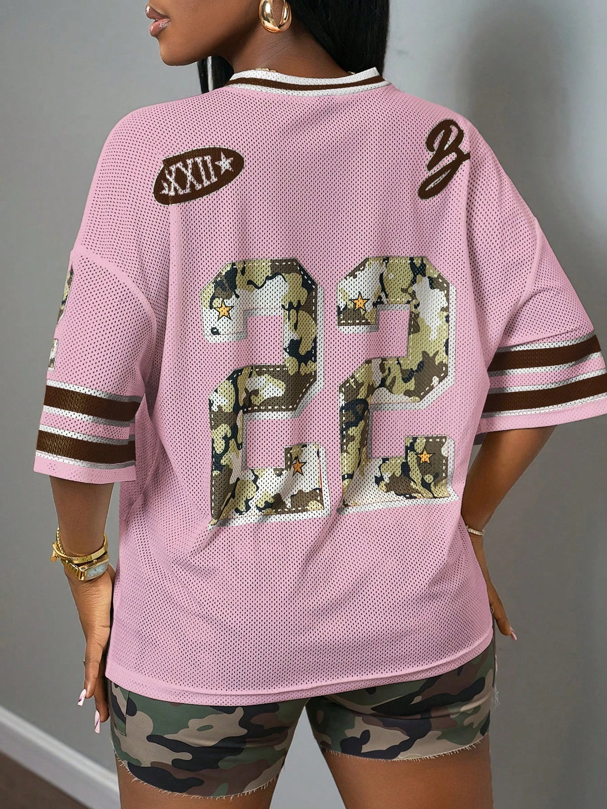 Women's 22 Breathable Quick Drying T-shirt Camo Printed - Chrissy's Eye