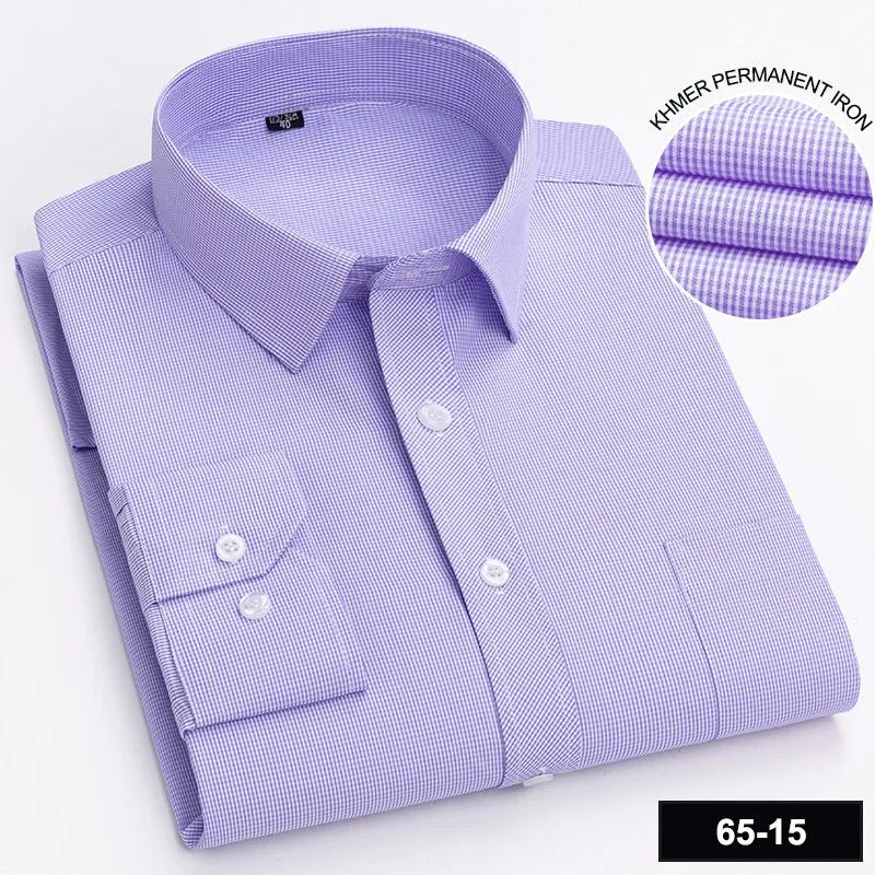 Men's Long Sleeve Shirt High-quality Fashion Casual Print Plaid Stripe Single Pocket - Chrissy's Eye
