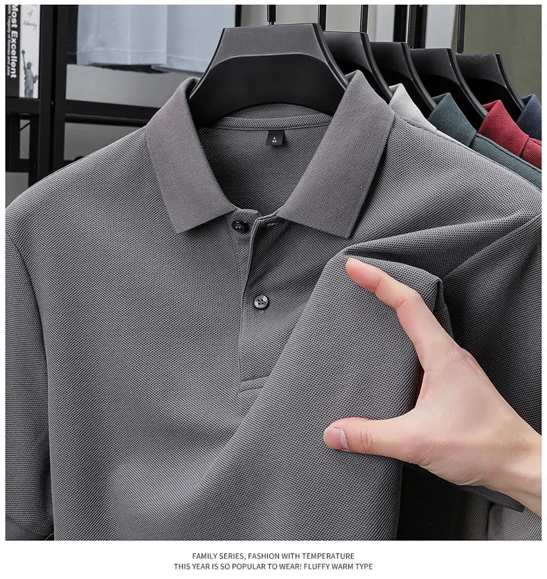 Men's 100% Cotton Polo Shirt -Breathable, 19 Colors, Silk-Like Finish - Chrissy's Eye