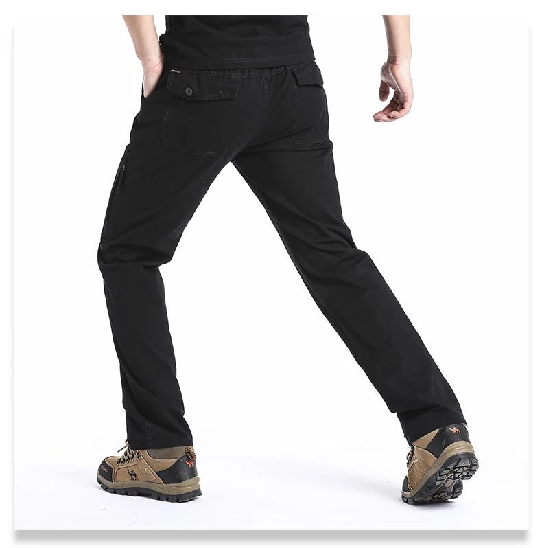 High Quality Men's Cotton Cargo Pants Casual Multiple Pocket Tacitcal Pants Spring Autumn Outdoor Camping Hiking Work Pants - Chrissy's Eye
