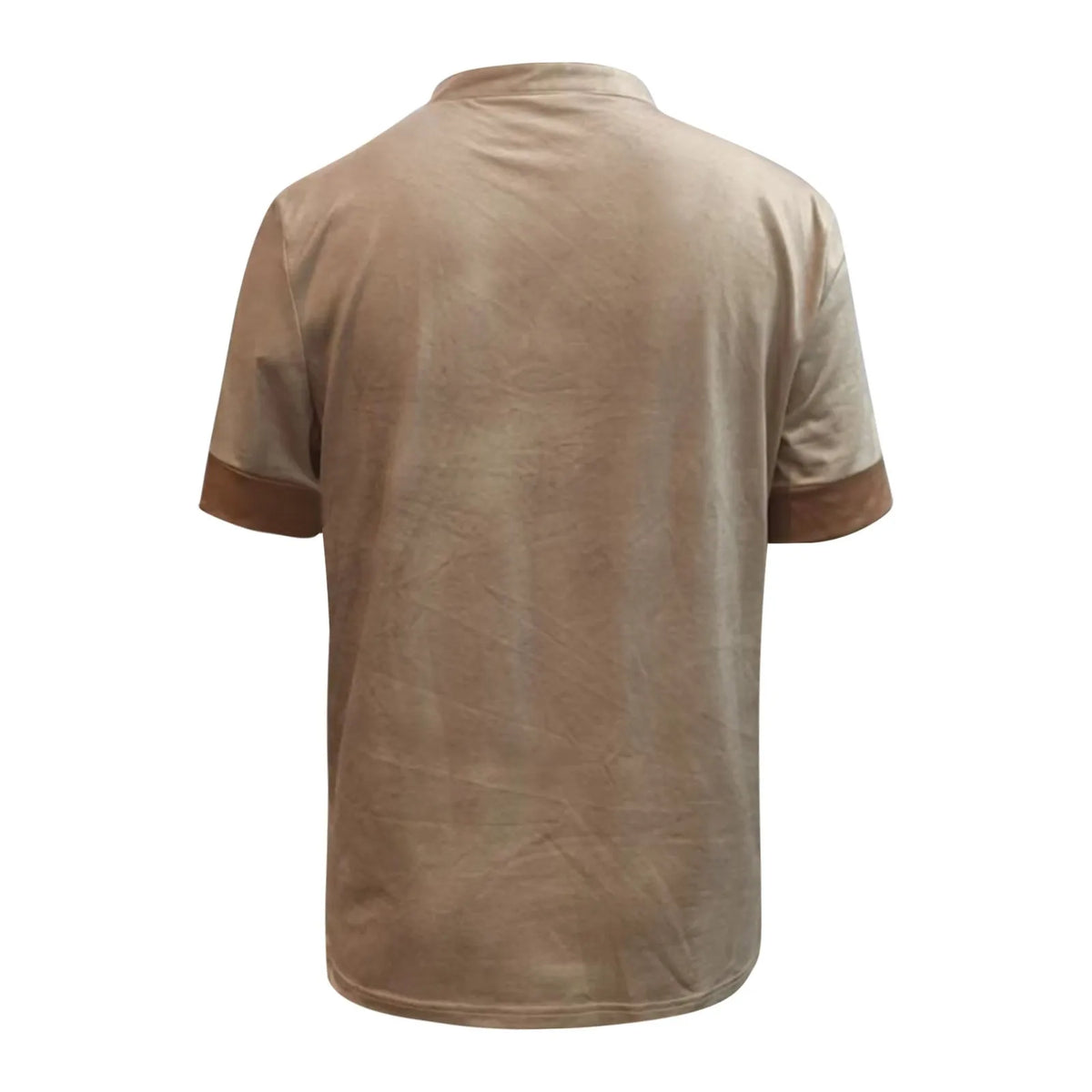 Men'S Casual Henley Shirt Fashion Raglan T Shirt Plain Slim Pleated Henley Daily Short Sleeve Patchwork Pleats Clothing Apparel - Chrissy's Eye