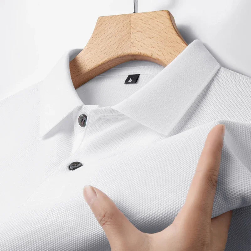 Men's 100% Cotton Polo Shirt -Breathable, 19 Colors, Silk-Like Finish - Chrissy's Eye