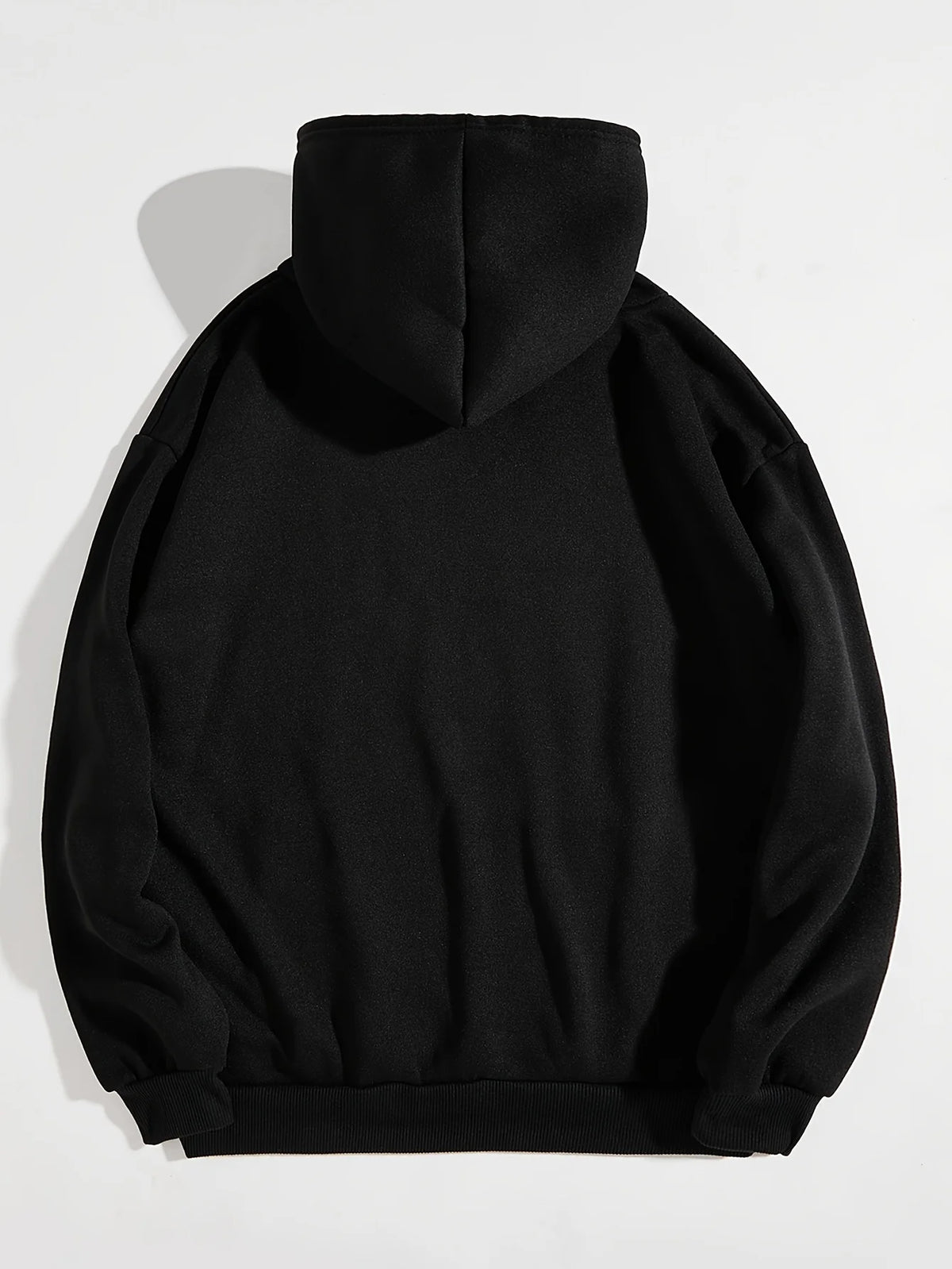 Women's autumn and winter warm and loose casual letter pattern printed velvet long sleeved hooded sweatshirt - Chrissy's Eye
