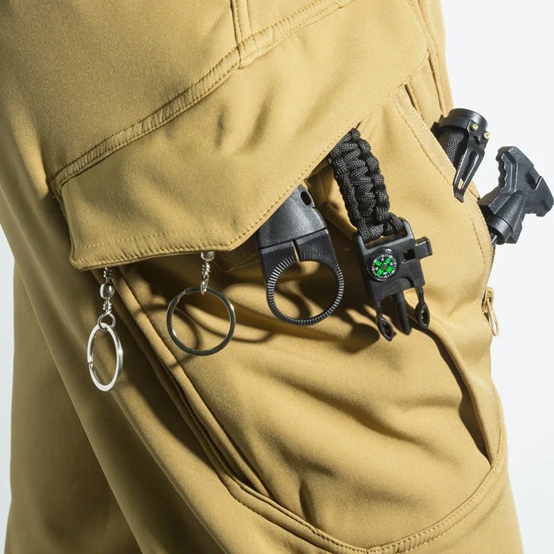 Tactical Military Men Winter Autumn Fleece Waterproof Cargo Pants Hiking Camping Softshell Climbing Casual Warm Combat Trousers - Chrissy's Eye