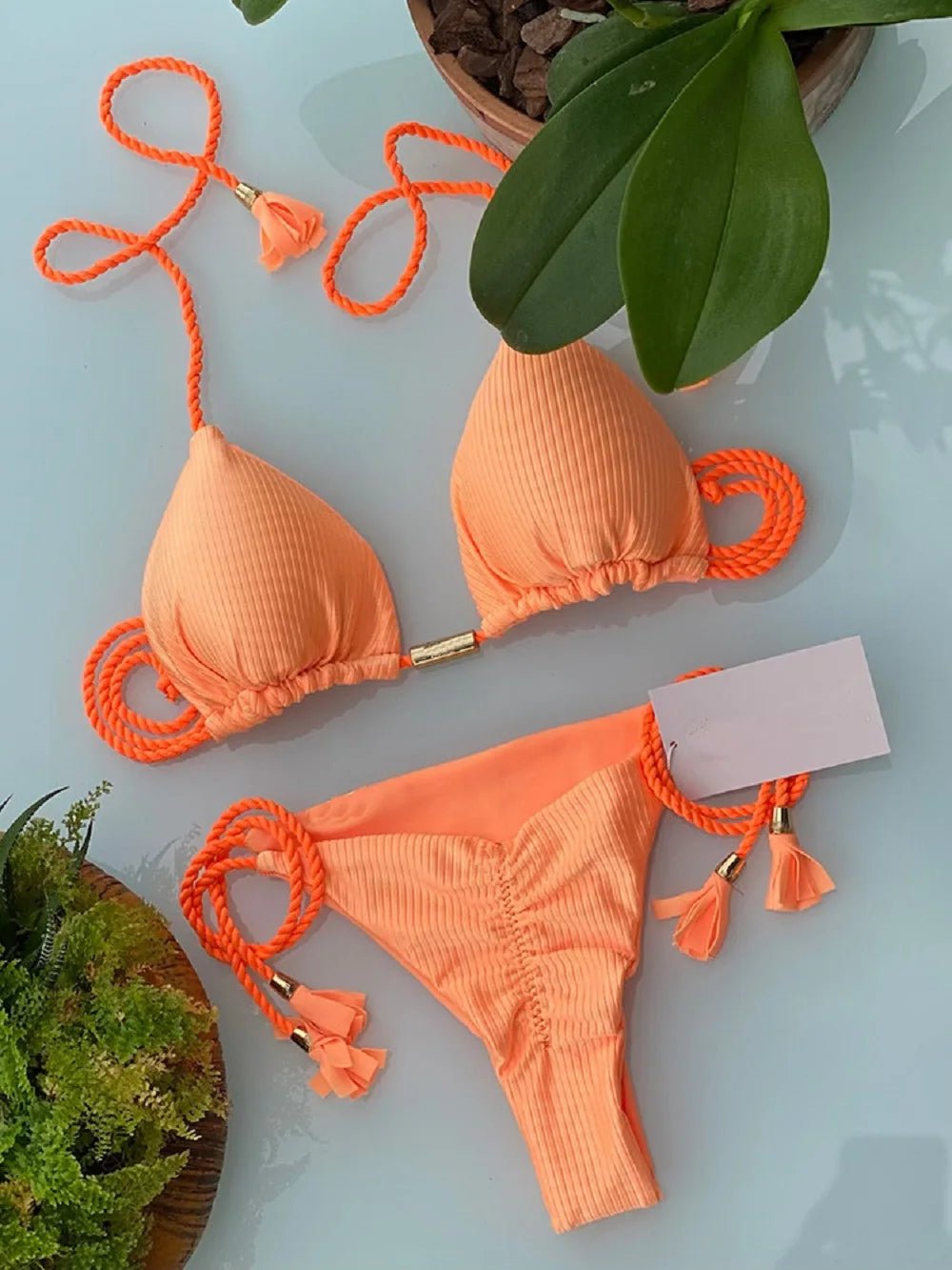 Adjustable Bandage Bikini Set 2023 Swimwear Swimsuit Woman Sexy Bathing Suits Solid Bikinis Triangle Female Summer Beachwear - Chrissy's Eye
