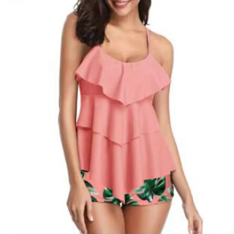 Swimwear For Women Plus Size Bikinis Sets Sexy Bikini Wave Solid Cup Split Cover-up Swimsuit Bathing Suit Women's Swimsuit 2023 - Chrissy's Eye