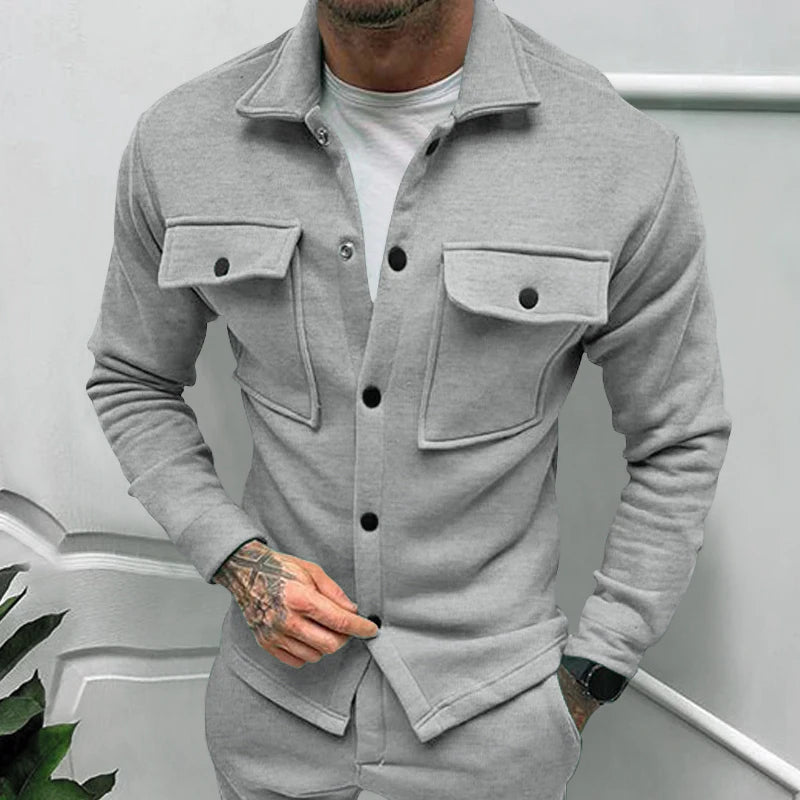 2024 Cross Border Winter New Men's Fleece Jacket Fashion Casual Jacket - Chrissy's Eye