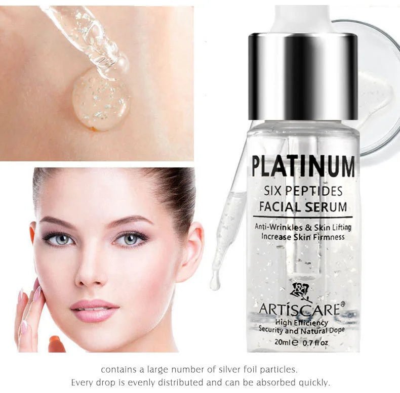 ARTISCARE Nicotinamide + Platinum + 24k Gold Six Peptides Serum 3pcs Moisturizing Smoothing Essence for Face Care - Chrissy's Eye