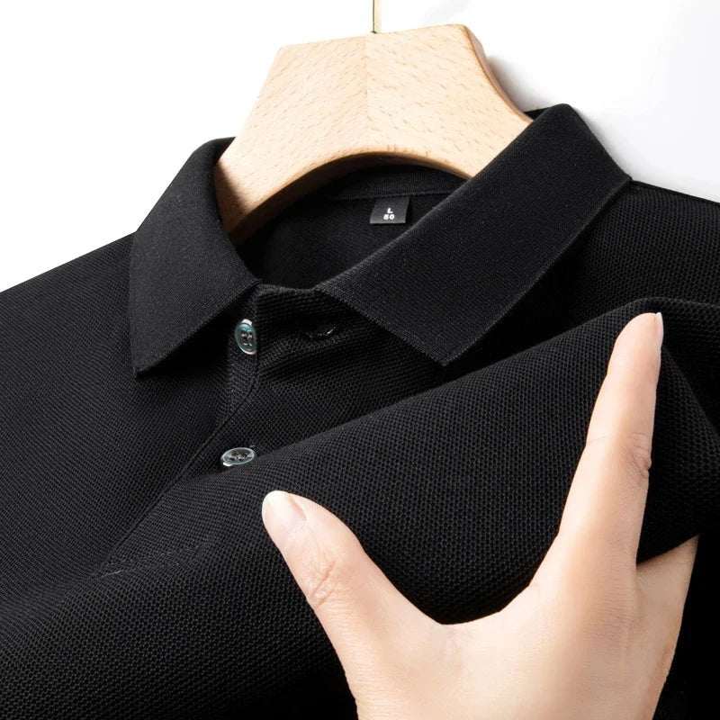 Men's 100% Cotton Polo Shirt -Breathable, 19 Colors, Silk-Like Finish - Chrissy's Eye